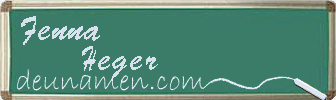 Fenna Heger Visitenkarte